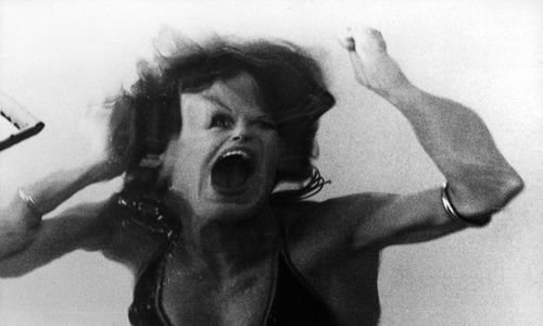 Distorted image of a woman