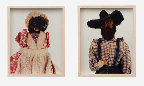 Photographs of old dolls portraying Black caricatures