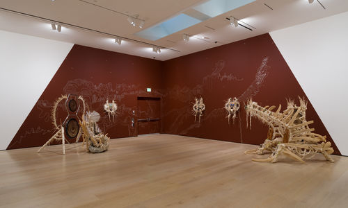 View of an exhibition in an art gallery