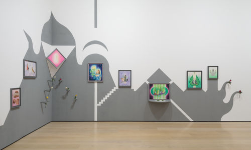 View of an exhibition in an art gallery