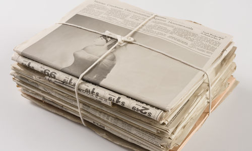 image of stack of newspapers