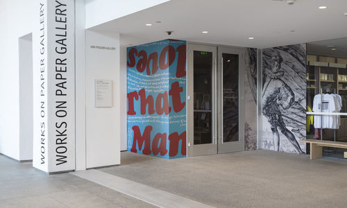 Entrance to the Hammer Museum's works on paper gallery