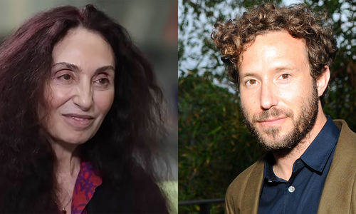 Headshots of Brigitte Caland and Aram Moshayedi