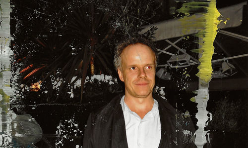 Over painted photograph by Gerhard Richter