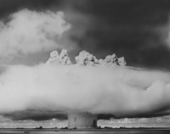 Atomic bomb test in the ocean