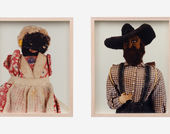 Photographs of old dolls portraying Black caricatures