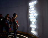 Students in EJ Hill's gallery