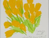 Corita Kent, crocuses for summer, 1980