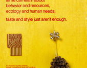 Taste and Style Just Aren’t Enough (flyer for the School of Design, California Institute of the Arts), by Sheila de Bretteville, 1970