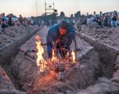 Rafa Esparza, building: a simulacrum of power, 2014.