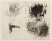 Victor Hugo, Taches (Stains), ca. 1875. Black and gray-blue ink and wash on paper. 17 7/16 × 21 5/8 in. (44.3 × 55 cm). Bibliothèque nationale de France, NAF 24807, fol. 41‒42 © Bibliothèque nationale de France