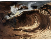 Victor Hugo, Ma destinée (My destiny), 1867. Brown ink and wash and white gouache on paper. 6 3/4 × 10 3/8 in. (17.2 × 26.4 cm). Maisons de Victor Hugo, Paris / Guernesey, MVHP.D.927 © Maisons de Victor Hugo, Paris / Guernesey / Roger-Viollet