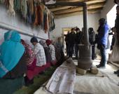Visiting a weaving studio in Bamiyan, Afghanistan.  Photo: Lisa Anne Auerbach