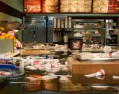 SUPERFLEX, Still from Flooded McDonald’s, 2009. Digital video. 21 min. Purchased jointly by the Hirshhorn Museum and Sculpture Garden, Smithsonian Institution, Washington, DC, and the Hammer Museum, Los Angeles, through the Board of Overseers Acquisition Fund, 2015.